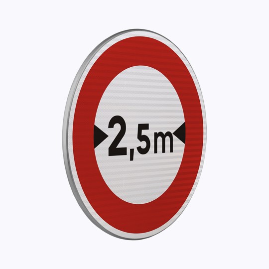 Panneau Accès interdit aux véhicules de largeur 2 Panneau Accès interdit aux véhicules de largeur 2