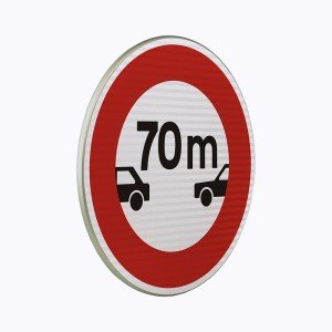 Panneau distance à respecter B17 - Gamme Néo