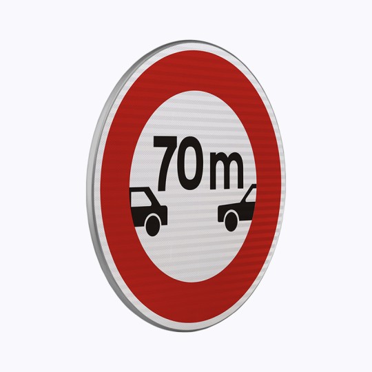 Panneau distance à respecter B17 - Gamme Néo Panneau distance à respecter B17 - Gamme Néo