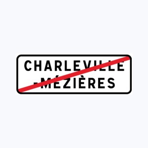 Panneau sortie de ville 2 lignes EB 20