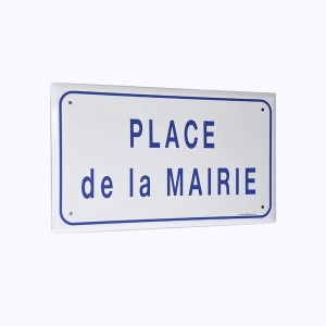 Plaque de rue émaillée -...