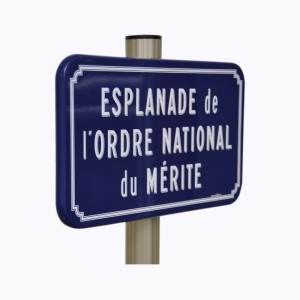 Panneau de rue aluminium -...