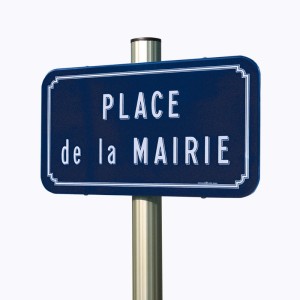 Panneau de rue émaillé -...